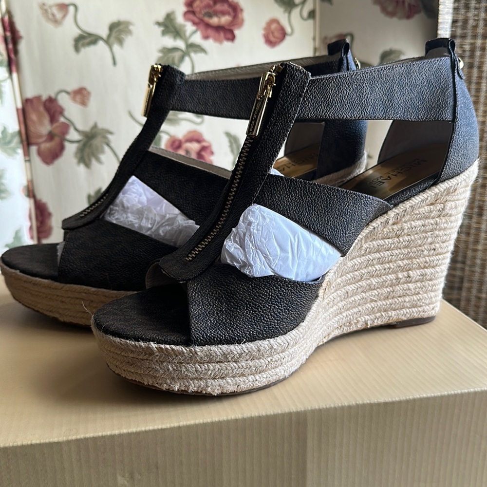 Brown Micheal Kors Wedges